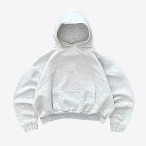BOXY HOODIE - white