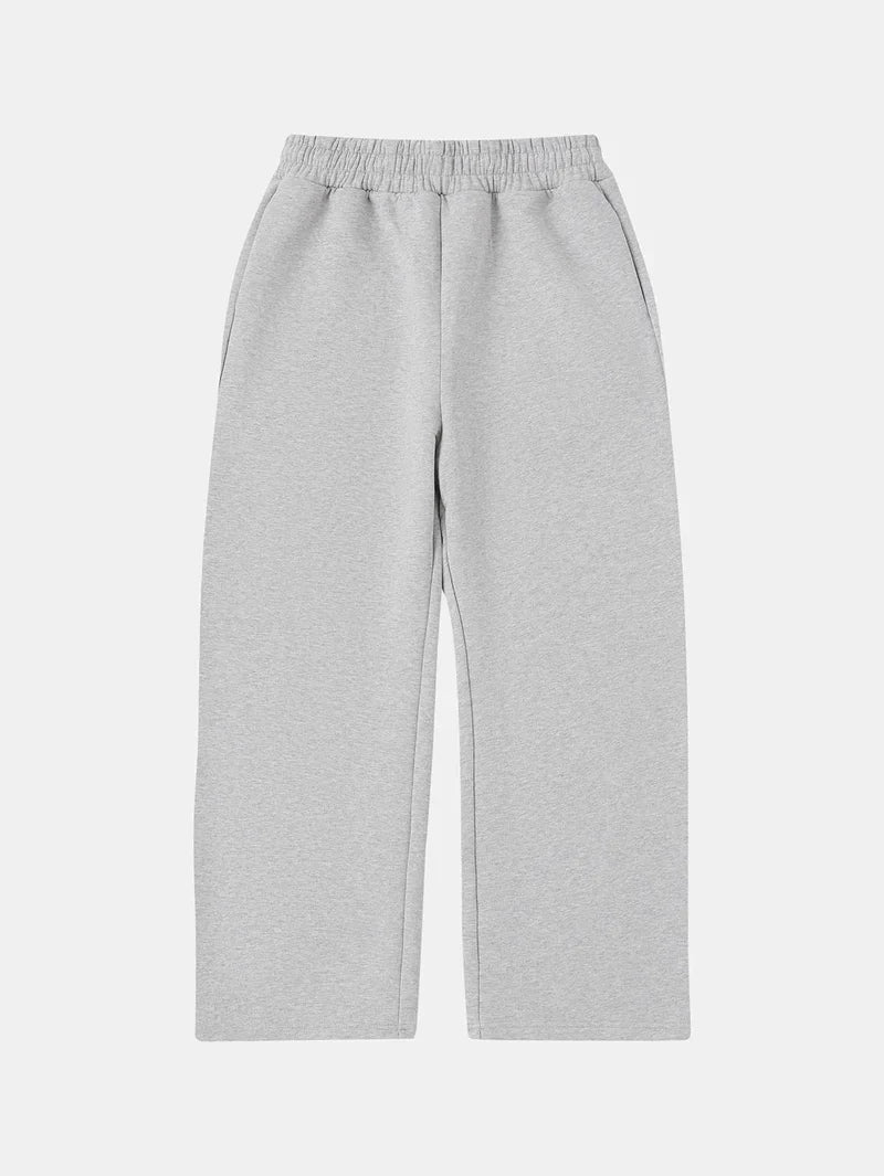 WIDE LEG SWEATPANTS - gray