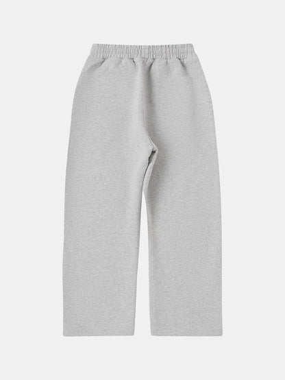 WIDE LEG SWEATPANTS - gray