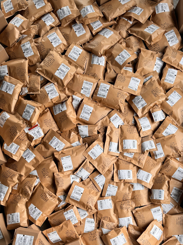 Preparing vintage clothing orders
